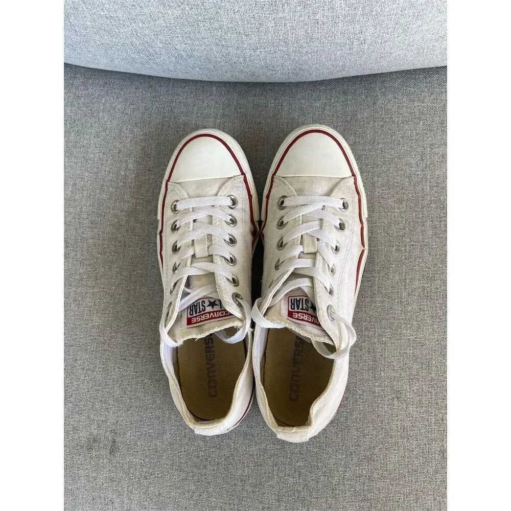 Converse Chuck Taylor All Star White Canvas Low Top Sneakers Unisex